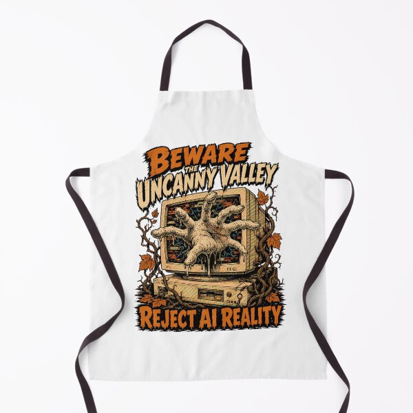 Item preview, Beware The Uncanny Valley Reject AI Reality designed and sold by chattsuede.
