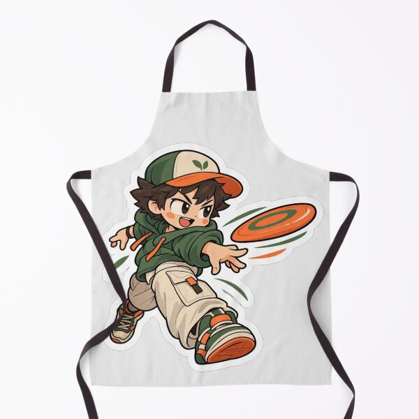 Item preview, Disc Golf Player Mid-Throw Action Pose designed and sold by NovaToons.