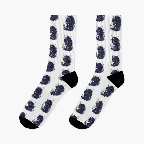 Item preview, Midnight Unicorn Gothic Unicorn Galaxy Unicorn Dark Magical Unicorn Moon designed and sold by HealingEraInk.