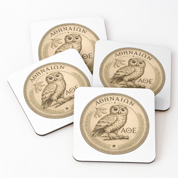 Item preview, Athenian Owl Coin Emblem — Series I Archive Seal | Engines of History designed and sold by The Painted Fence.