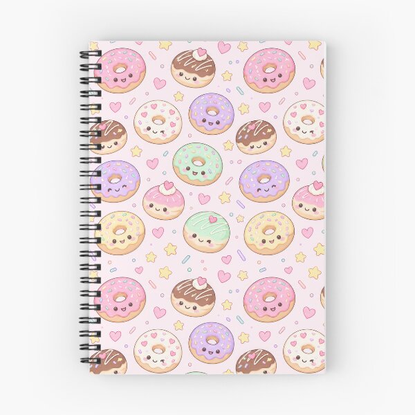 Item preview, Kawaii Donut Pattern designed and sold by Soft Berry Studio.