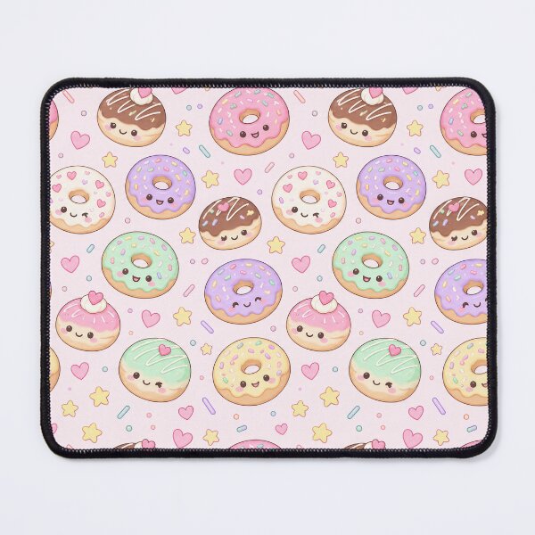 Item preview, Kawaii Donut Pattern designed and sold by Soft Berry Studio.
