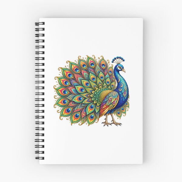 Item preview, Colorful Bohemian Peacock – Ornamental Bird Art designed and sold by PeanutGalSean.