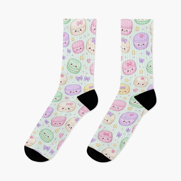 Item preview, Kawaii Macaron Pattern designed and sold by Soft Berry Studio.