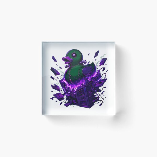 Item preview, Frankenstein Rubber Duck Debugging Spooky Server Disaster designed and sold by chattsuede.