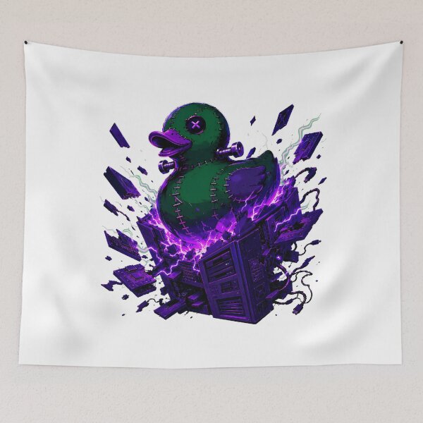 Item preview, Frankenstein Rubber Duck Debugging Spooky Server Disaster designed and sold by chattsuede.