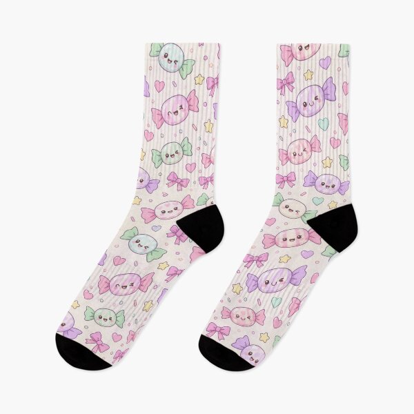 Item preview, Kawaii Candy Pattern designed and sold by Soft Berry Studio.