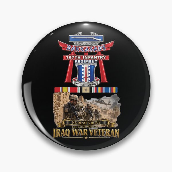 Item preview, Army - Combat Veteran - 187th Infantry Regiment - Torii, Iraq  War Veteran - 3D - Enhanced designed and sold by Military Insignia Products.