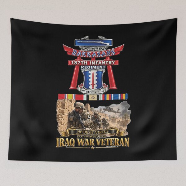 Item preview, Army - Combat Veteran - 187th Infantry Regiment - Torii, Iraq War Veteran - 3D - Enhanced designed and sold by Military Insignia Products.