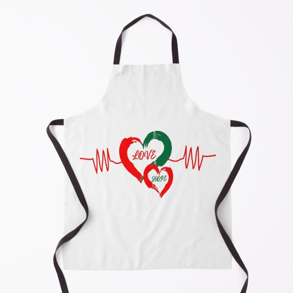 Item preview, Love & Hope Heartbeat ECG Brushstroke Graphic Art designed and sold by Carftora786.