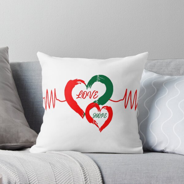 Item preview, Love & Hope Heartbeat ECG Brushstroke Graphic Art designed and sold by Carftora786.