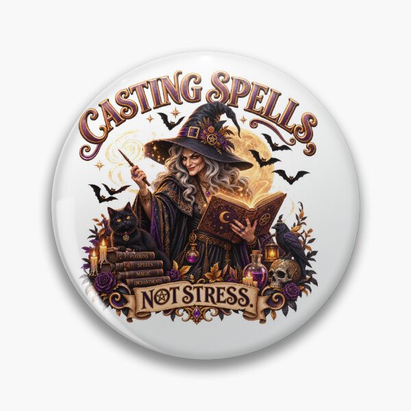 Item preview, Casting Spells not Stress Halloween designed and sold by SABEHAT.