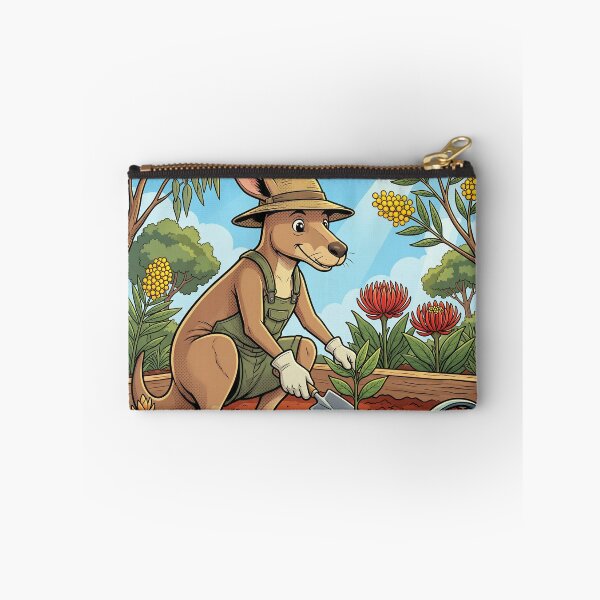 Item preview, Aussie Garden Kangaroo Gardener Comic Art designed and sold by DIUMERI.