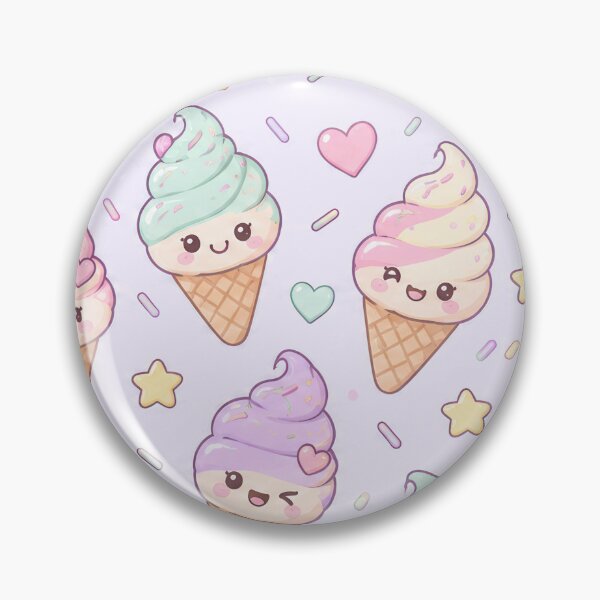 Item preview, Kawaii Soft Serve Pattern designed and sold by Soft Berry Studio.