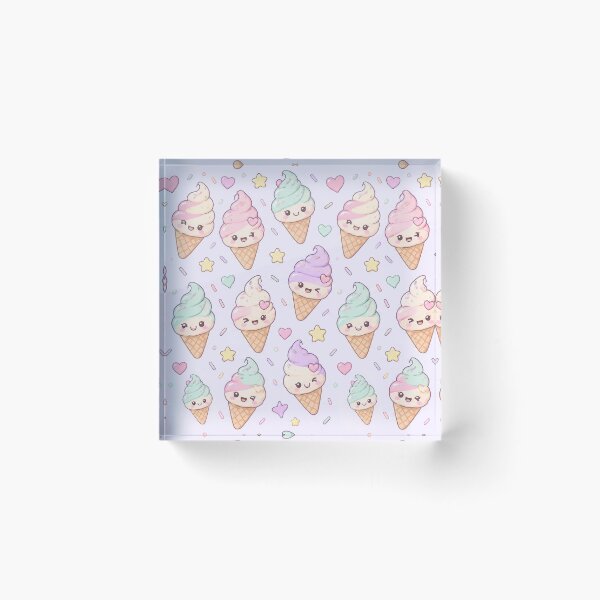 Item preview, Kawaii Soft Serve Pattern designed and sold by Soft Berry Studio.