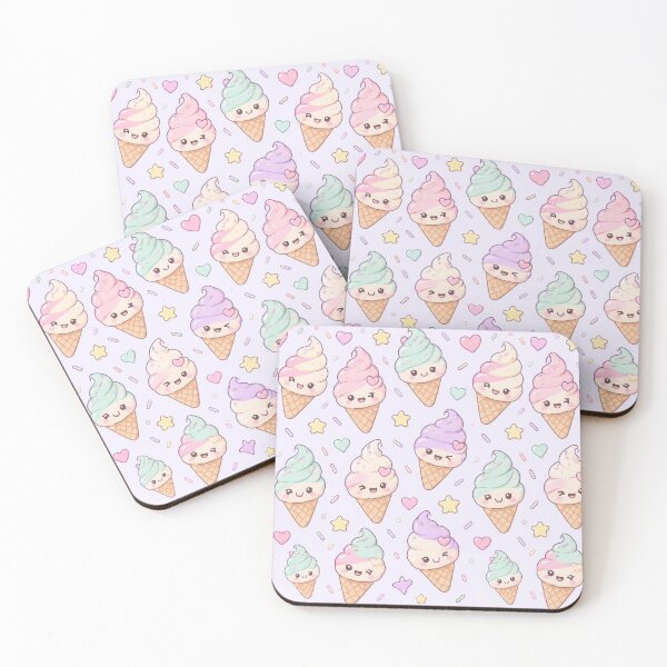 Item preview, Kawaii Soft Serve Pattern designed and sold by Soft Berry Studio.