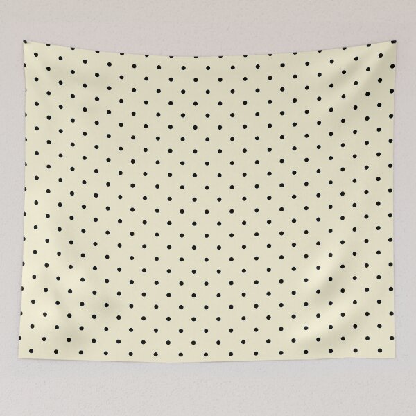 Item preview, Cream Beige Black Polka Dot designed and sold by gulsumkiyan.