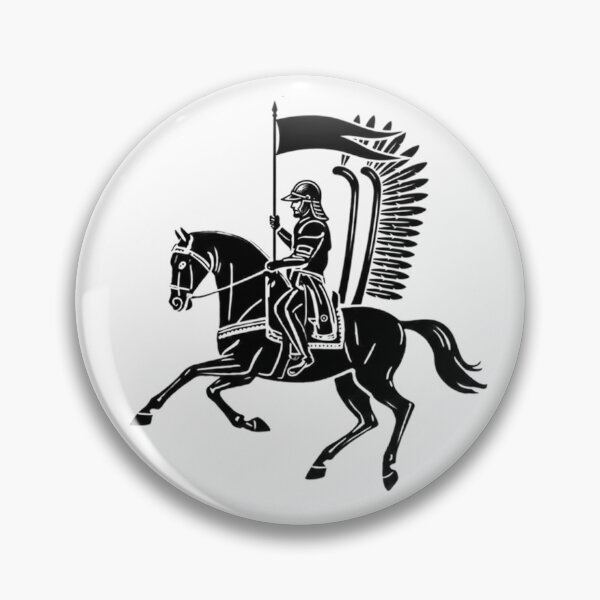 Item preview, Vintage Polish winged hussars 1683 cavalry military graphic design designed and sold by MemoryZoneOfficial.