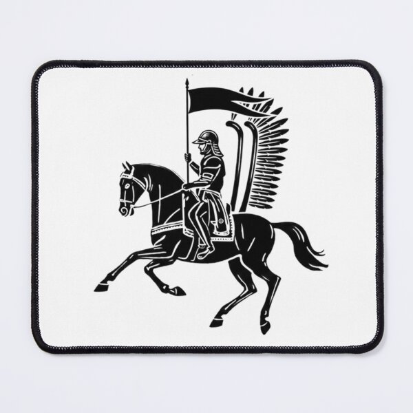 Item preview, Vintage Polish winged hussars 1683 cavalry military graphic design designed and sold by MemoryZoneOfficial.