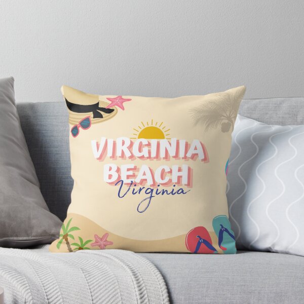 Item preview, Virginia Beach Virginia Retro Beach Typography | Summer Vacation Souvenir designed and sold by DonnaRaine.