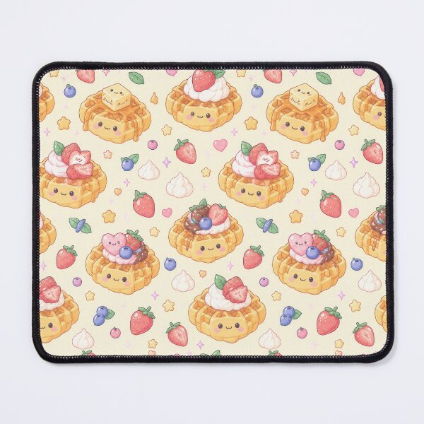 Item preview, Kawaii Waffle Pattern designed and sold by Soft Berry Studio.