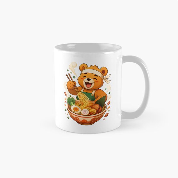 Item preview, Cute Bear Ramen Chef | Kawaii Japanese Noodle Bowl Art designed and sold by Catchy-Couture.