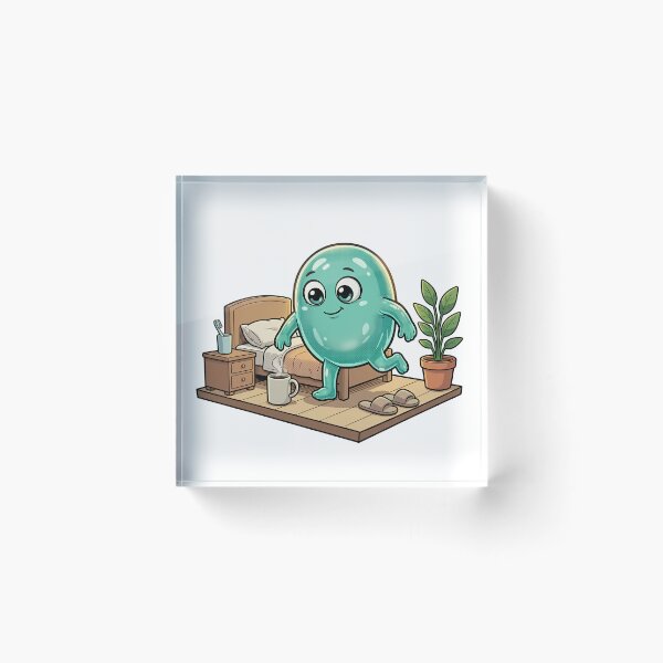 Item preview, Wobbly's Day: Cute 3D Blob Morning Routine designed and sold by DIUMERI.