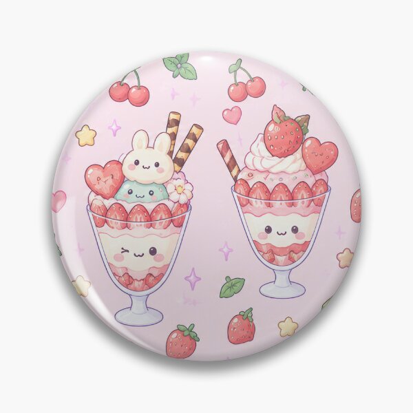 Aperçu de l'œuvre Motif Kawaii Parfait créée et vendue par Soft Berry Studio.