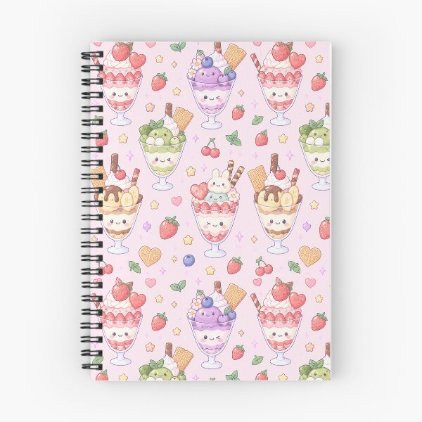 Item preview, Kawaii Parfait Pattern designed and sold by Soft Berry Studio.