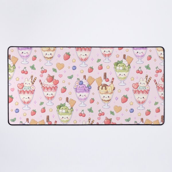 Item preview, Kawaii Parfait Pattern designed and sold by Soft Berry Studio.