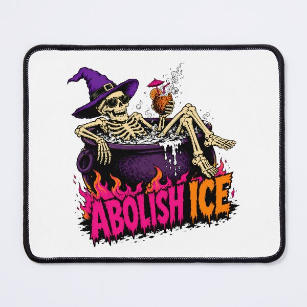 Item preview, Abolish Ice Skeleton Cauldron Gothic Summer Pun designed and sold by chattsuede.