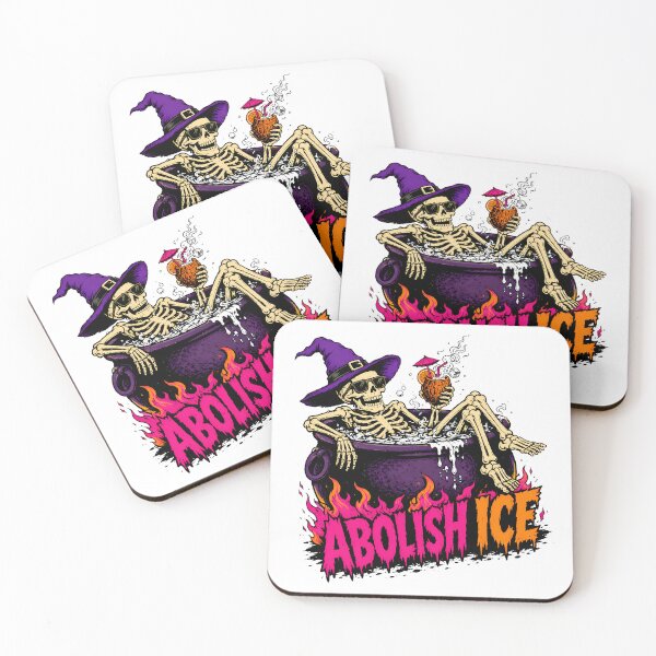 Item preview, Abolish Ice Skeleton Cauldron Gothic Summer Pun designed and sold by chattsuede.