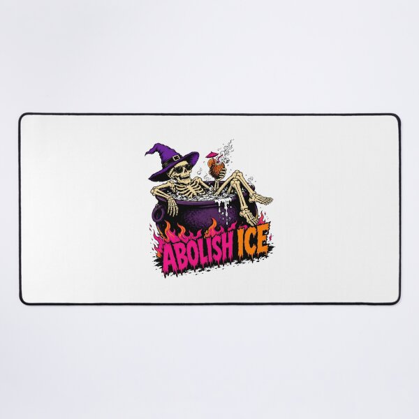 Item preview, Abolish Ice Skeleton Cauldron Gothic Summer Pun designed and sold by chattsuede.