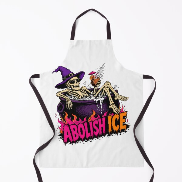 Item preview, Abolish Ice Skeleton Cauldron Gothic Summer Pun designed and sold by chattsuede.