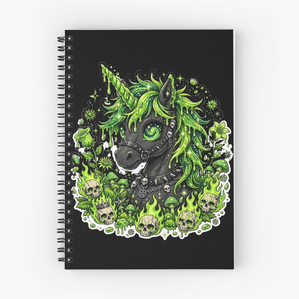 Item preview, Toxic Unicorn Gothic Unicorn Flame Skull Unicorn Green Slime Unicorn designed and sold by HealingEraInk.