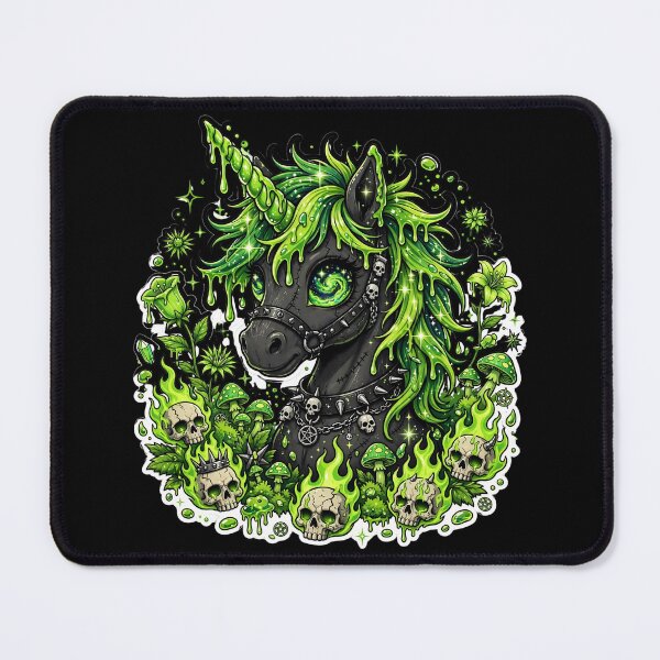 Item preview, Toxic Unicorn Gothic Unicorn Flame Skull Unicorn Green Slime Unicorn designed and sold by HealingEraInk.