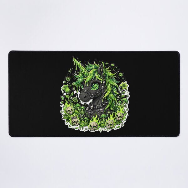 Item preview, Toxic Unicorn Gothic Unicorn Flame Skull Unicorn Green Slime Unicorn designed and sold by HealingEraInk.