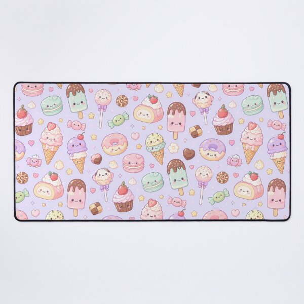 Item preview, Kawaii Dessert Mix Pattern designed and sold by Soft Berry Studio.