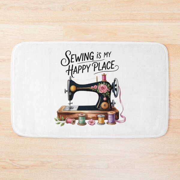 Item preview,  Sewing Is My Happy Place  Sewing Lifestyle  designed and sold by AleksandraJac05.