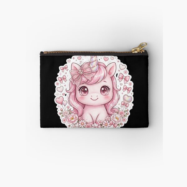 Item preview, Pink Coquette Unicorn Kawaii Unicorn Pastel Pink Unicorn Lace Bow designed and sold by HealingEraInk.