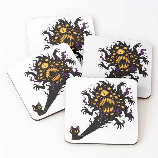 Item preview, Eldritch Cat Shadow Monster Goth Cosmic Horror designed and sold by chattsuede.