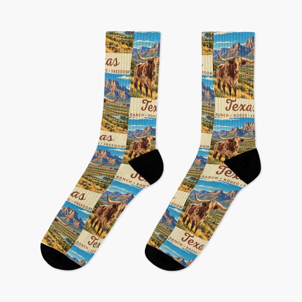 Item preview, Texas in the USA, Vintage Art Travel Landscape designed and sold by MaateoDesign.