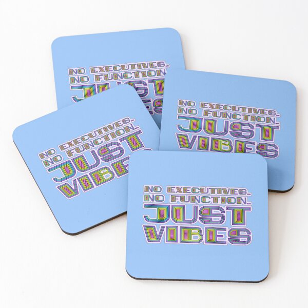 Item preview, Just Vibes Color | Funny ADHD Graphic | Bold Bubble Typography | Executive Dysfunction designed and sold by RareSquareBearArts.