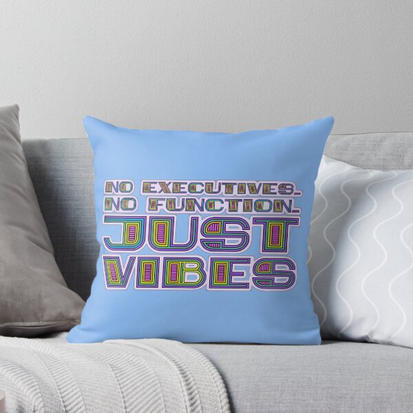 Item preview, Just Vibes Color | Funny ADHD Graphic | Bold Bubble Typography | Executive Dysfunction designed and sold by RareSquareBearArts.