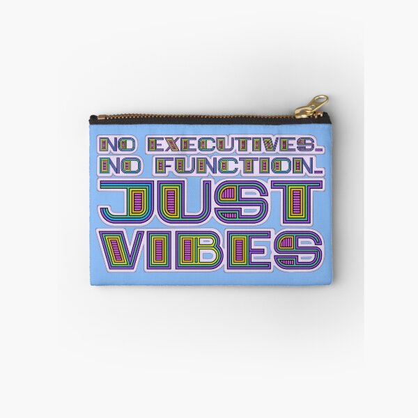 Item preview, Just Vibes Color | Funny ADHD Graphic | Bold Bubble Typography | Executive Dysfunction designed and sold by RareSquareBearArts.