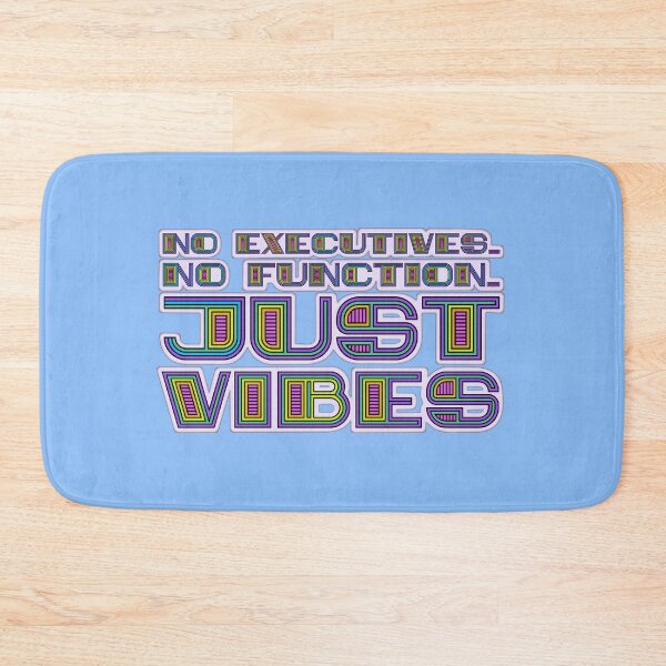 Item preview, Just Vibes Color | Funny ADHD Graphic | Bold Bubble Typography | Executive Dysfunction designed and sold by RareSquareBearArts.
