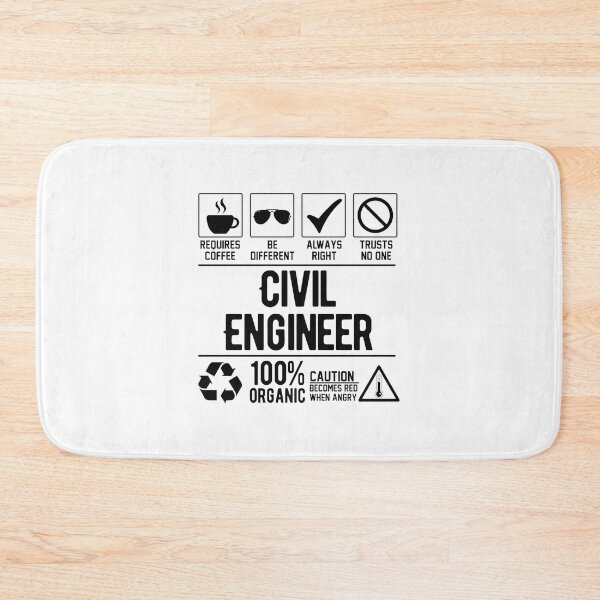 Item preview, Civil Engineer Profession Design with Construction Elements and Blueprint Style designed and sold by YUKAdesign.