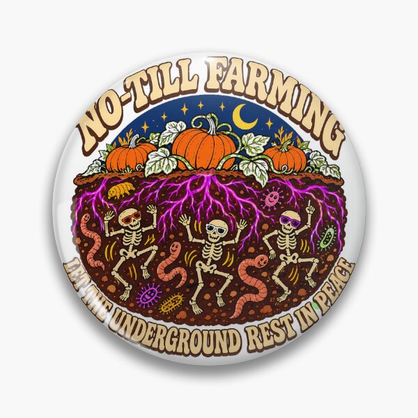 Item preview, No Till Farming Soil Health Groovy Skeleton designed and sold by chattsuede.