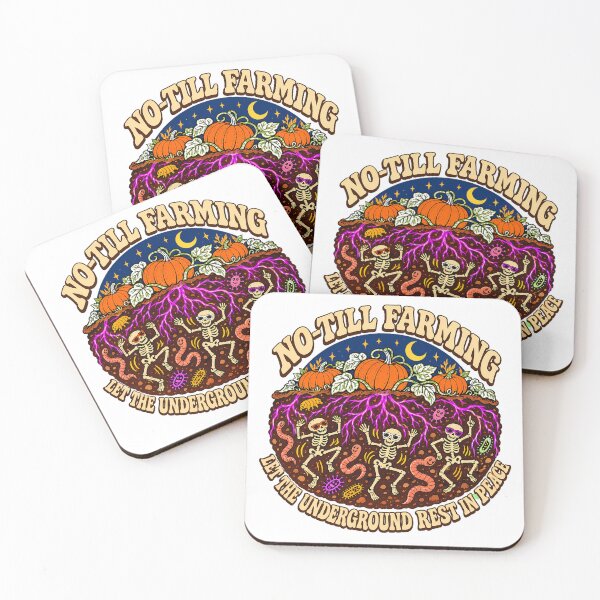 Item preview, No Till Farming Soil Health Groovy Skeleton designed and sold by chattsuede.