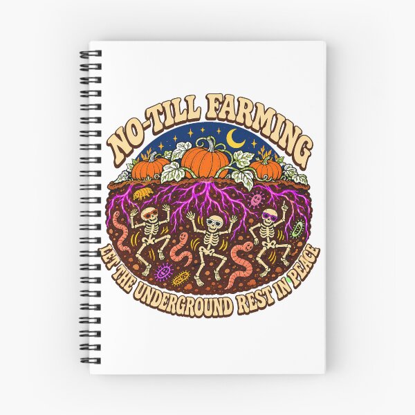 Item preview, No Till Farming Soil Health Groovy Skeleton designed and sold by chattsuede.